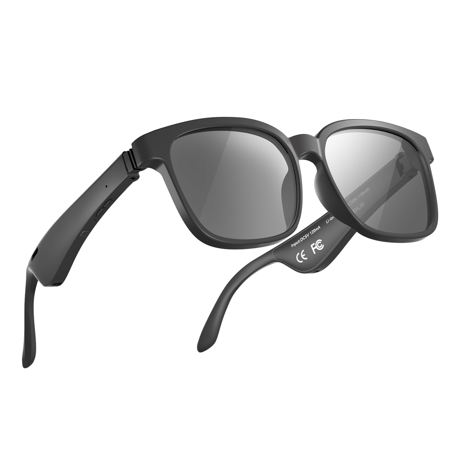 Smart Glasses Polarized Sunglasses with Bluetooth 5 3 Speaker for Men and Women UV400 Protection with Voice Control