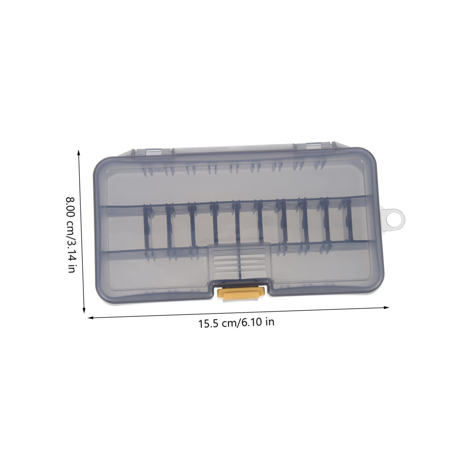 TOYANDONA 2Pcs Fishing Tackle Storage Box Durable Fishing Gear Organizer with Multiple Convenient Outdoor Fishing Supplies for Hooks and