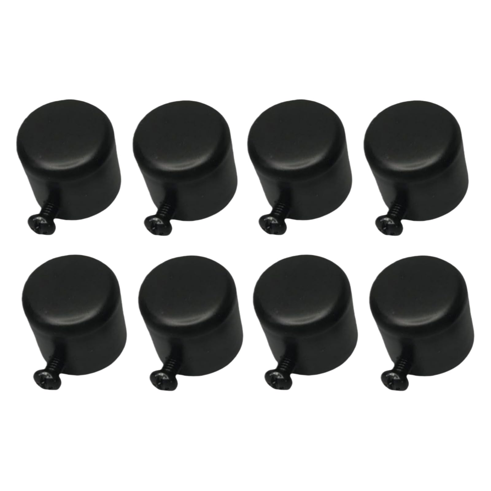 Curtain Pole Ends Wrought Iron 4PCS Adjustable Curtain Finials 19mm 22mm 28mm rail end stops Decorative Head (19mm)