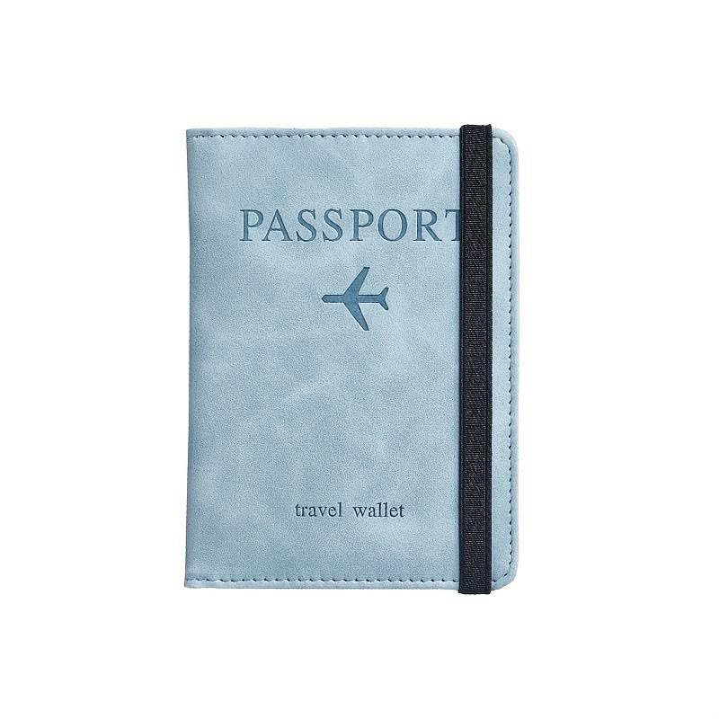 Passport Holder & Cover with Card and Boarding Pass Slots – PU Leather Bi-Fold Travel Wallet Case | RFID Blocking Travel Accessory for Passports, Credit Cards & IDs-image-23