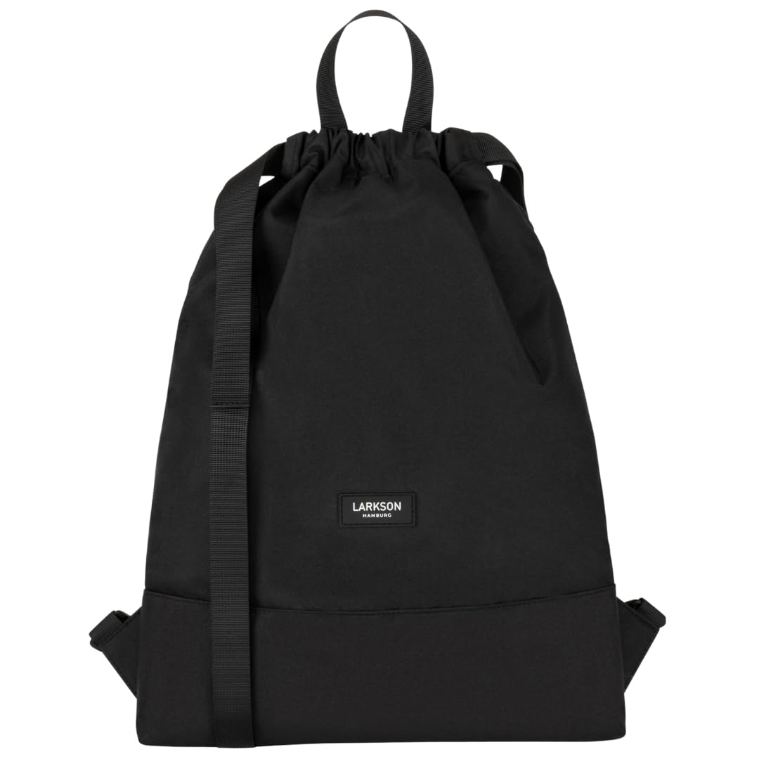 LARKSON Bolso de Deporte para Hombre y Mujer Verde Menta - No 7 - Bolsa para niños con Cordón - Mochila pequeña de tela para el Gimnasio - Material reciclado — view 19