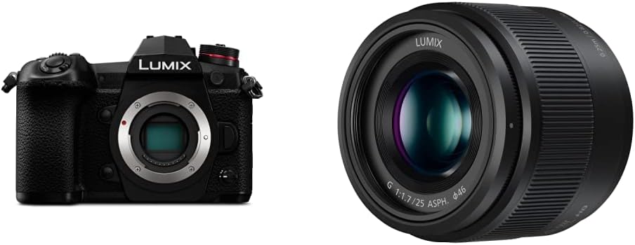 Panasonic LUMIX DC-G9EG-K Fotocamera Mirrorless, 20.3 MP, Sensore LIVE MOS MFT, Solo Corpo, Nero Panasonic LUMIX DC-G9EG-K Fotocamera Mirrorless, 20.3 MP, Sensore LIVE MOS MFT, Solo Corpo, Nero