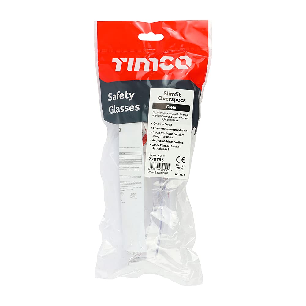 TIMCO Slimfit Overspecs Safety Glasses - Image 3