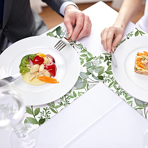 Anydesign 50 Pack Greenery Paper Place Mats Watercolor Green Leaves Disposable Placemat 11 X 17 Spring Summer Decorative Paper Table Mats For Dinner Table Setting Wedding Party Supplies #TOP6