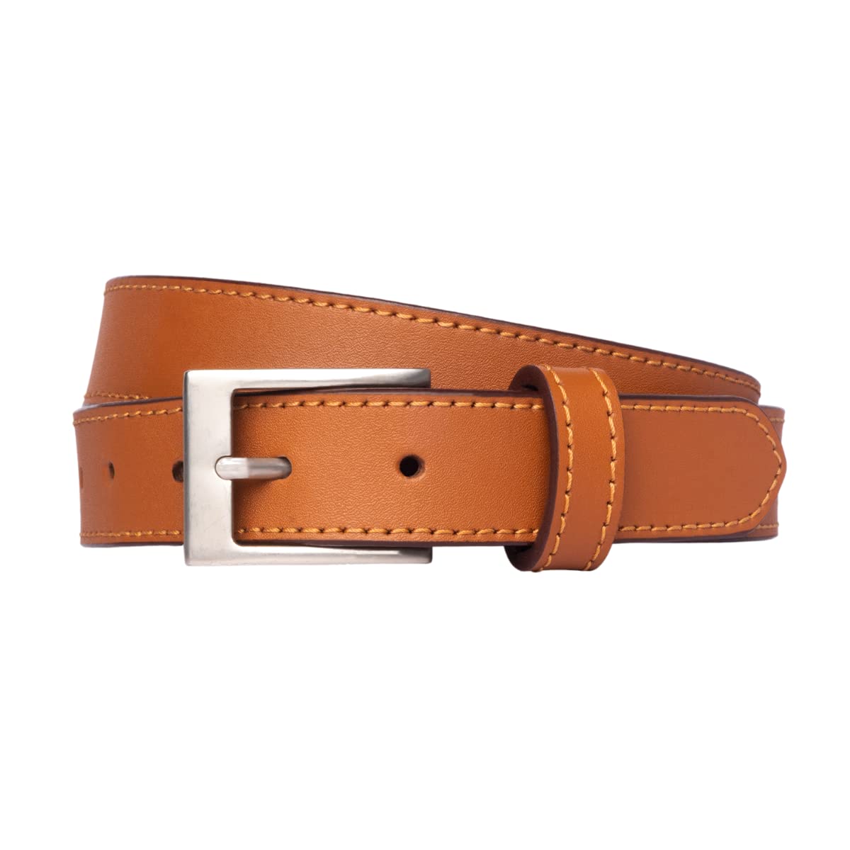 PBF Men's Genuine Leather Dress Belt | Made with 100% Cow Leather | Classic and Fashion Design for Work Business and Casual (42