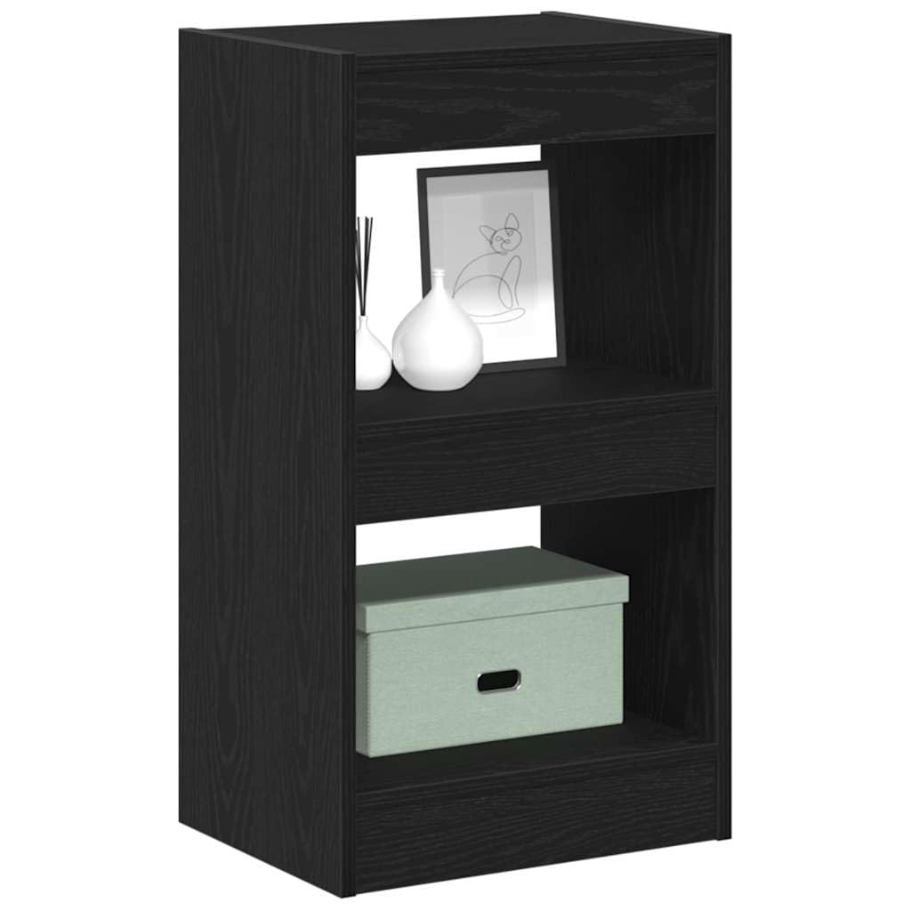 vidaXL - Book Cabinet - Engineered Wood - Black - 40 x 30 x 71.5 cm