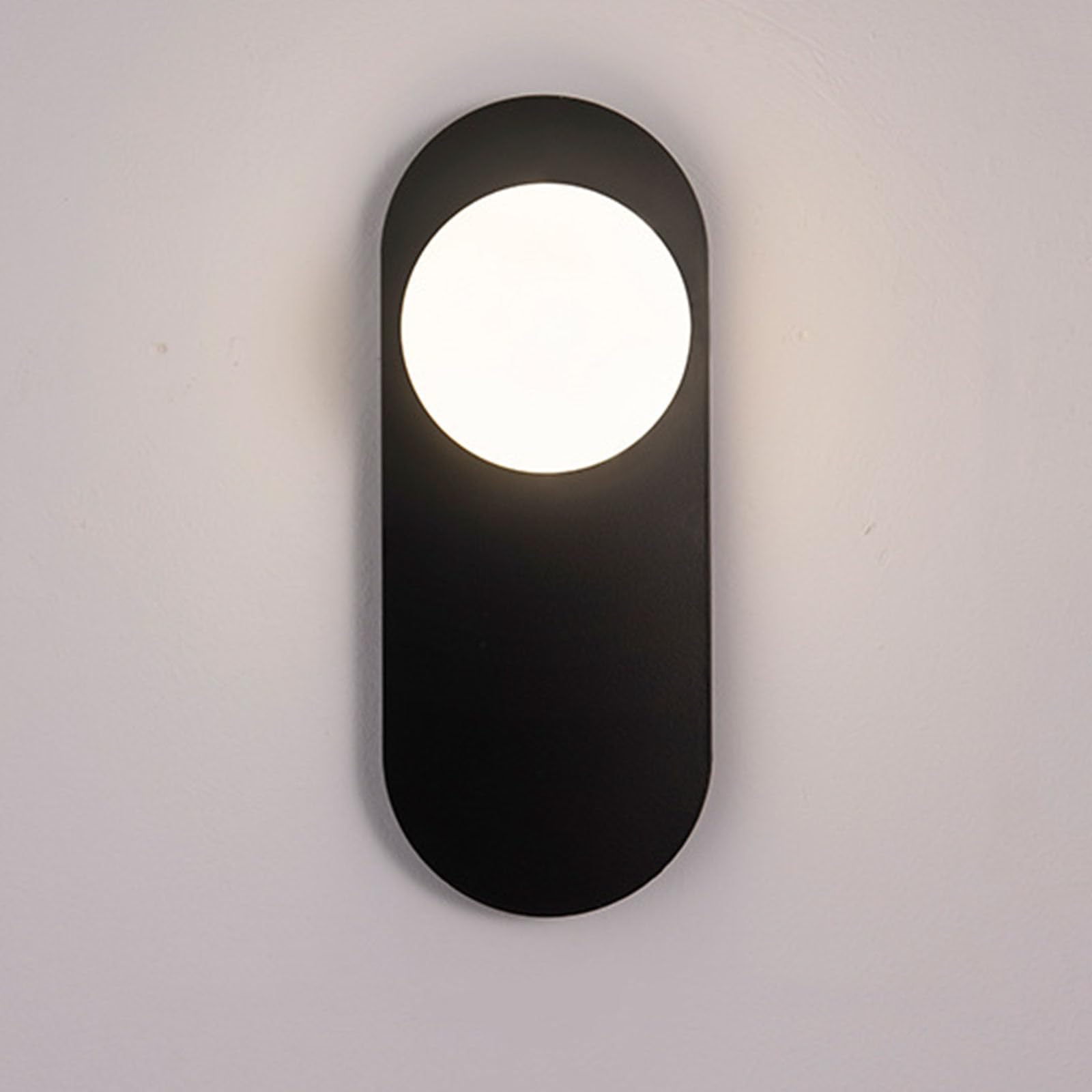 HXYSXHJUO Modern Glass Ball Wall Sconces, Nordic Metal Bedside Lights, Stylish Mount Lighting for Living Room, Bedroom, Hallway - Elegant Indoor Light Fixtures