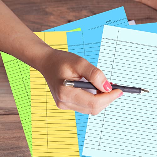 Lakeer A4 Size Ruled Paper-Single Side Ruled | 5 Colours-Pack of 50 Sheets | for Project/Assignment/Practical/Homework, (Fluorescent Colours) - Image 7