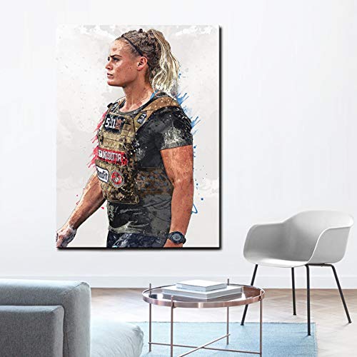 XING SIGNS Sara Sigmundsdottir Crossfit Poster/Canvas Print,HD Print Poster Decoration Painting Oil Painting Living Room Home Decoration Wall Art (16x24inch Unframe)