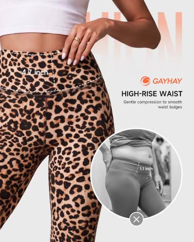Image of GAYHAY High Waisted Leggings with Pockets for Women - Buttery Soft Yoga Pants for Gym Workout, Athletic Running
