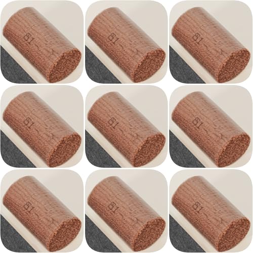 Image of Yglnden 10 Bundles Latch Hook Kit Colorful Yarn Bundles Cut Rug DIY Latch Hook Yarn for Handmake Craft Sewing Knitting for Adults (10 Bundles# Brown H)