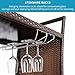 Bonnlo Wicker Outdoor Bar Cart with Wheels and Ice Bucket, Outdoor Bar Table Serving Cart Rattan Bar Cart with Glass Top and Wine Glass Holder for Pool, Party, Backyard, Porch