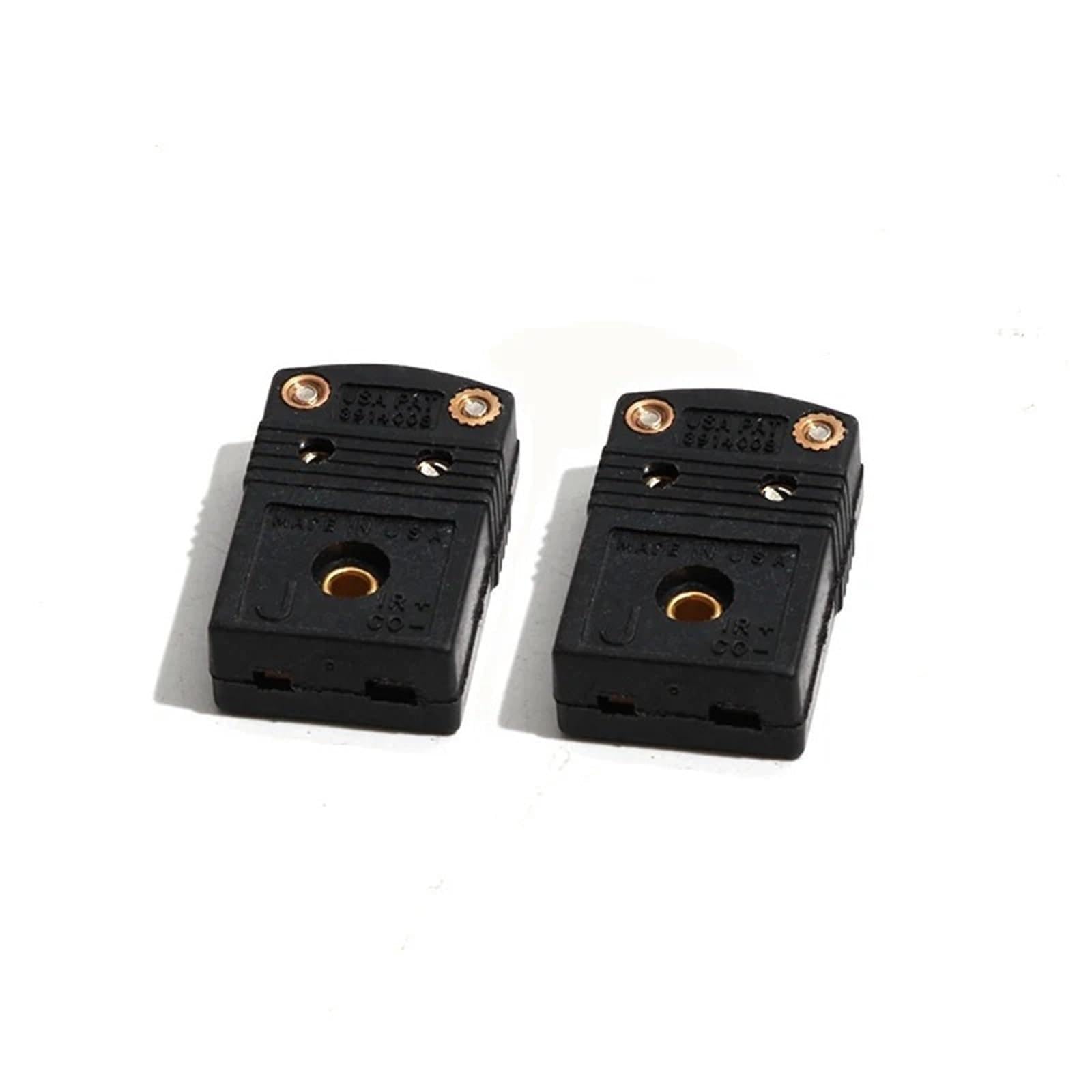 2 teile/paket Schwarz Farbe Männlich/Weibliche Anschlüsse Thermoelement Temperatur J Typ Sensoren Miniatur Buchse & Panel Mount(16)