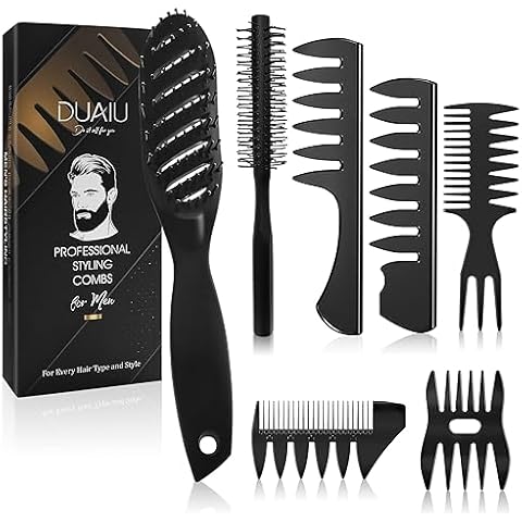 DUAIU 7-Piece Men's Hair Styling Set Cover