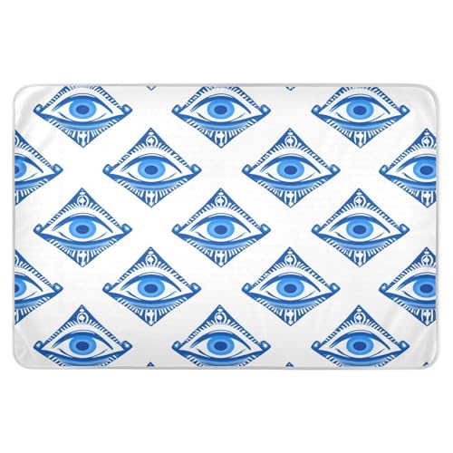 CEBUGI 34” x 52”Washable Underpads Heavy Absorbency Waterproof Incontinence Bed Pads All-Seeing Eye Pattern Pee Pads for Adults Kids and Baby