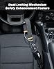JOYTUTUS Steering Wheel Lock, Car Seat Belt Lock with 3 Keys,Double Car Anti Theft Device,Fits Most Vehicles, Trucks, SUVs, and Vans #3
