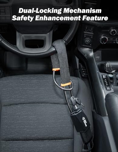 JOYTUTUS Steering Wheel Lock, Car Seat Belt Lock with 3 Keys,Double Car Anti Theft Device,Fits Most Vehicles, Trucks, SUVs, and Vans (Car Anti Theft Device) - image 4