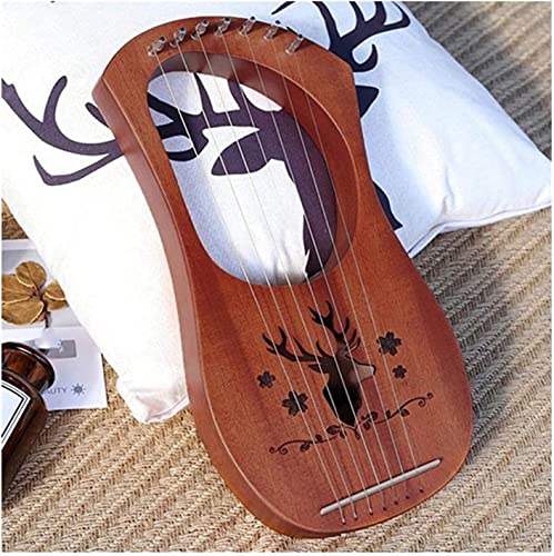 AACXRCR 7 String Lyre Harp Mahonie Solid Wood Metal Snared Instrument Bell Harp Muziekinstrument - Image 7