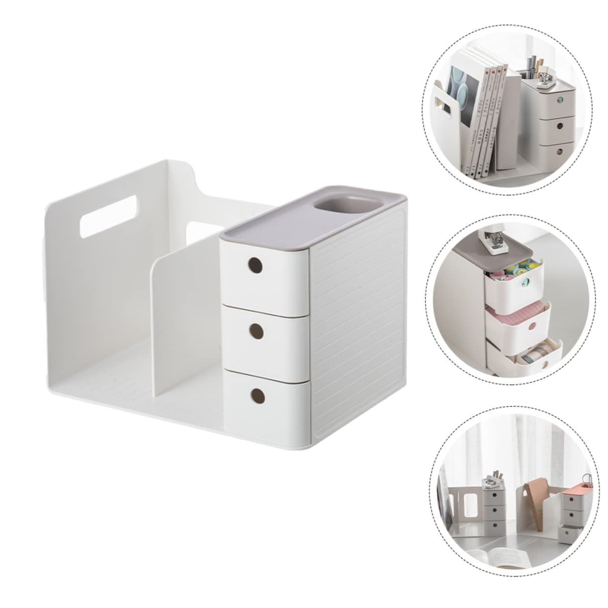 Artibetter Boîte Organisation De Papeterie Organisateur De Table De Bureau Boîte De Rangement Simple Pour Maison Et Bureau