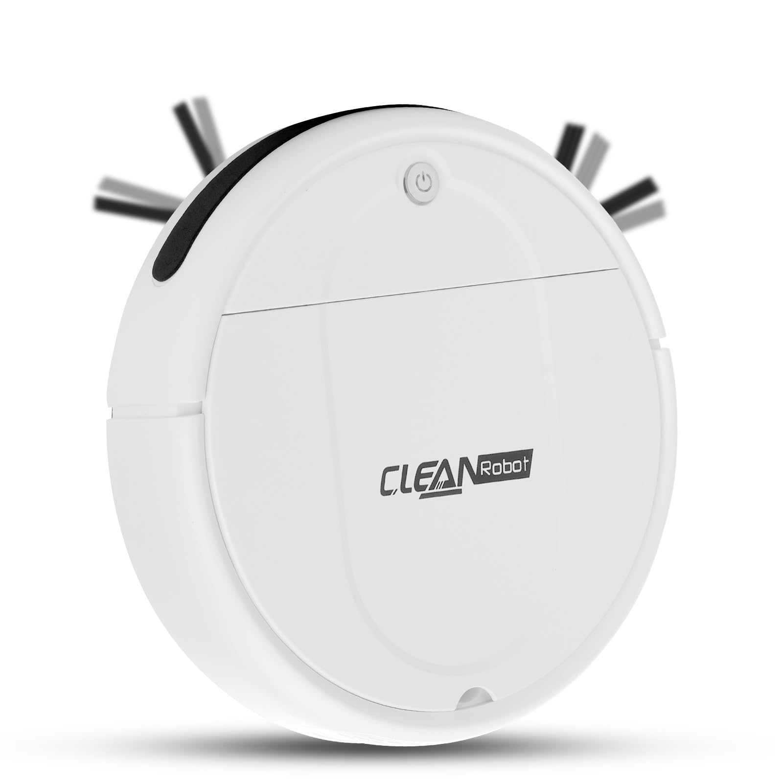 Genérico Robot Aspirador,Robot Aspirador y fregador 3 en 1,autonomía de 100 Minutos,ultradelgado, para una Limpieza Completa,eficiente y silencioso, Ideal para pelos de Animales y Suelos Duros-Blanco