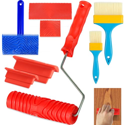 GSCIT 8PCS Wood Grain Tool Set for DIY