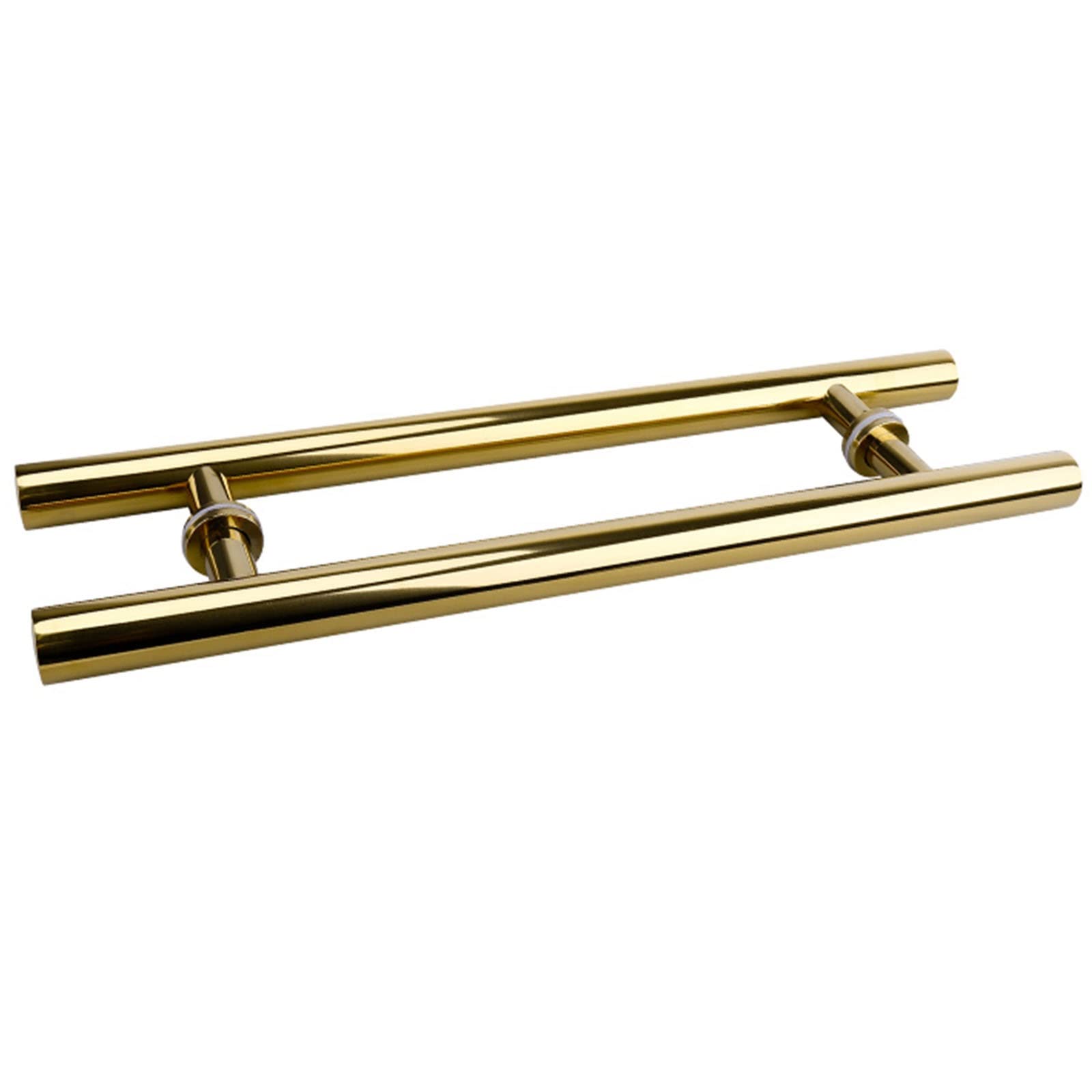Gthtuhfd Gold 1 Double Sided H Shape Push Pull Door Handle For Interior Exterior Doors,Glass/Wood Gate,Sliding Barn Door Handle,Stainless Steel,-100Cm/39In