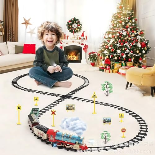 Image of Braintastic Smok Train Toy Set with Sound and Music (Train Set-Vintage)