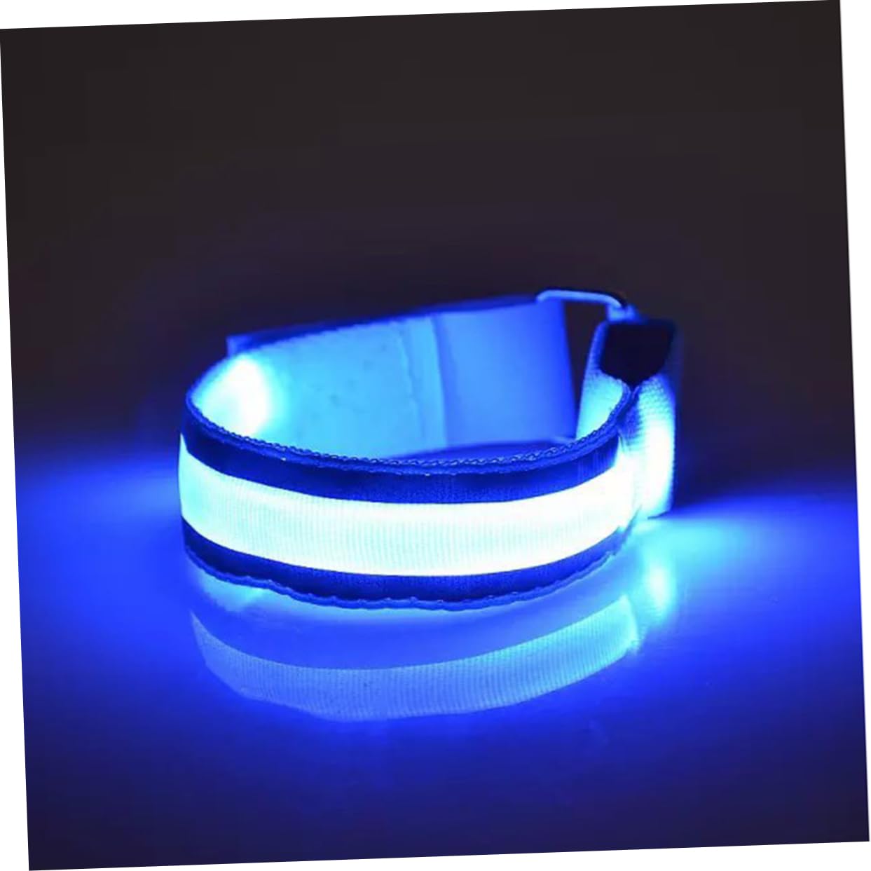 Milisten Bracelet Réfléchissant Lumières De Vélo pour Rouler La Nuit Gilets Rafraîchissants pour Hommes Para Brassard Reflechissant Elastiques Bracelets Blue
