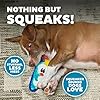 Outward Hound Durablez Minis Stuffing-Free Squeaky Plush Dog Toy for Puppies & Small Dogs - Interactive, Soft Yet Tough, No Mess, Jumbo Squeaker, Long-Lasting Play, Penguin #3