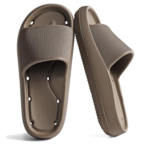 Image of Unisex Arch Support Shower Shoes with Drain Holes Slides