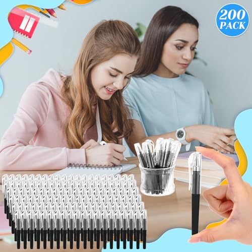 Pack de 200 bolígrafos gel mini 0.5mm Sayglossy miniatura 5