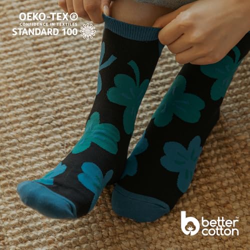 Women Daily Wear Cute Crew Socks Casual Aesthetic Cotton Socks for Women Girls 5 Pairs3