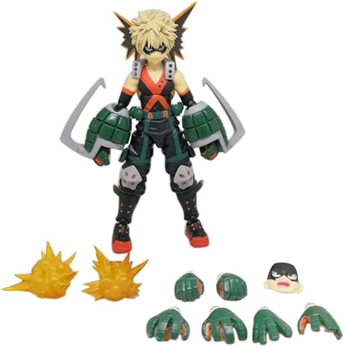 Miniatura 3 de Bakugou Katsuki Figura Anime Figura de personaje de My Hero Academia PVC Muñeco de acción cambiante
