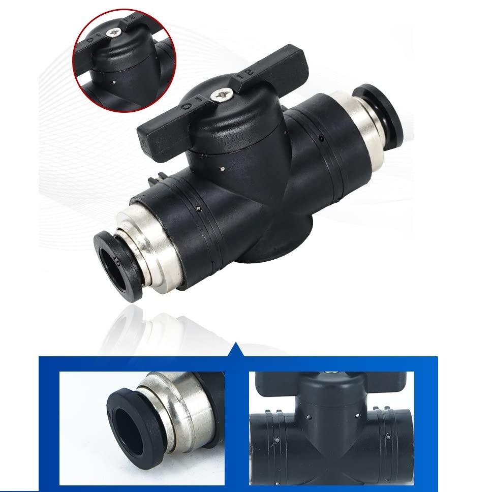 Valvola Di Controllo Flusso Aria 12 Mm - Regolatore Di Velocità Per Sistemi Pneumatici (Confezione Da 5) - Foto 2