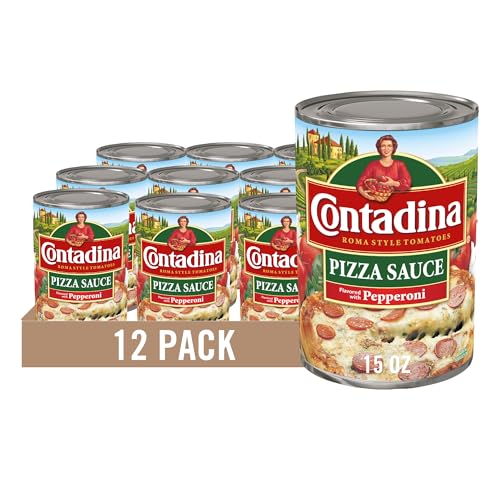 Contadina Roma Style Pizza Sauce Flavored with Pepperoni, 15 oz. ...