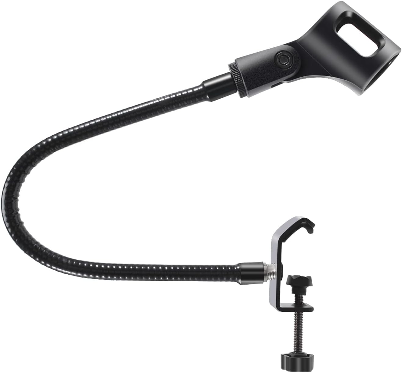 Nagoyuki Microphone Stand Flexible Gooseneck Desk Clamp Holder Microphone Arm Recording Equipment for Meeting Lecture Podcast