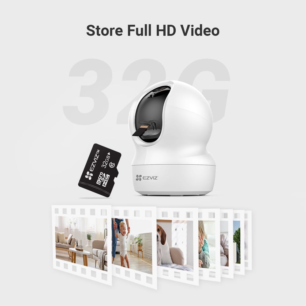 EZVIZ Carte Mémoire Micro SD 32 Go Classe 10 UHS Haute Vitesse pour Caméra, Smartphone, Ordinateur, Caméra de Voiture, Surveillance, Tachygraphe, Table