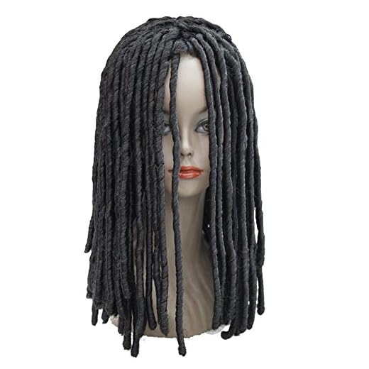 Lydell Twist Hair Crotchet Braids Wigs Synthetic Dreadlocks Braids Hair Wig (Natural black)
