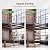 10.35FT Industrial Style Loft Ladder, 8 Steps with Black Steel Handrails & Solid Wood Steps, 450lbs Capacity, Fits 8.2-9FT Installation Height,for Attic, Kitchen, Warehouse, Bookshelf& Outdoor