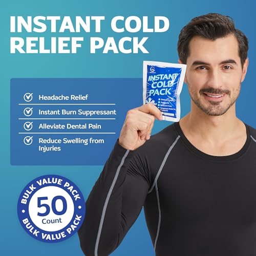 Image of 5000 Pack Pallet of Instant Ice Cold Pack (6 inch x 4.5 inch) - Disposable Instant Ice Packs for Injuries | Cold Compress Ice Pack for Pain Relief