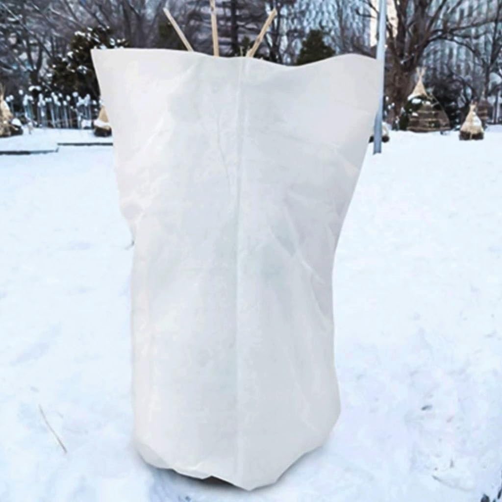Netzbeutel, Luftpolsterfolie, Obstschutzbeutel, Warme Abdeckung Baum Strauch Pflanze Schutz Tasche Frost Schutz Hof, for Garten Winter Kordelzug Pflanze(80x120cm)