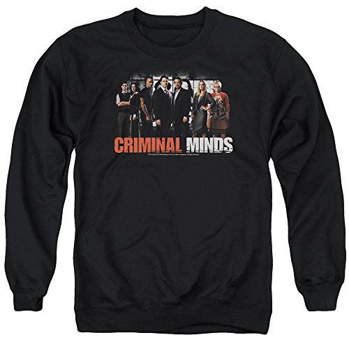 MMM Merchandising Criminal Minds Mens The Brain Trust Sweater, XX-Large, Black