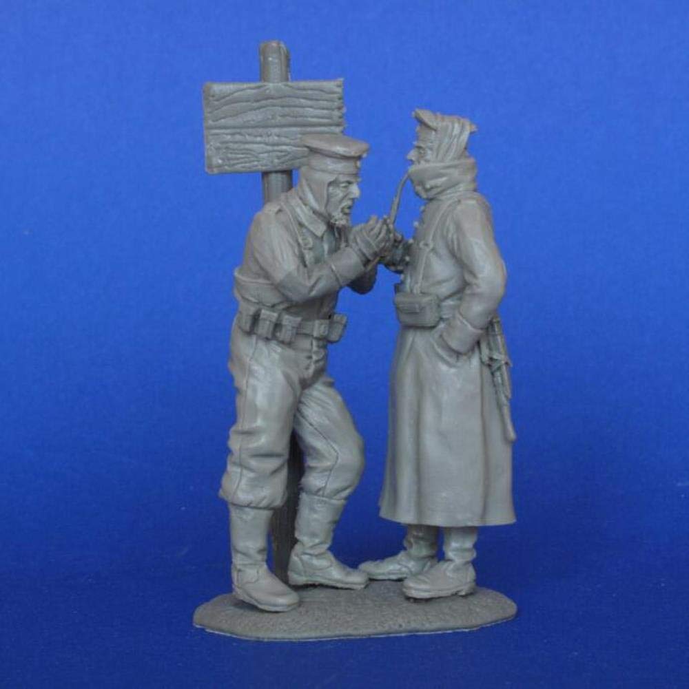 Figurines 1/35 en résine de l'homme de stand avec échelle de haute précision pour diorama