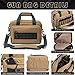 VEAGIA Range Bag,Pistol Case,Gun Range Bags For Handguns And Ammo Pouch 2 Pistols Soft Carrying Shooting Bag (Brown)