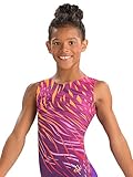 GK Girls Gymnastics Leotards Dance Ballet Apparel One Piece (CXS, Sassy Safari)