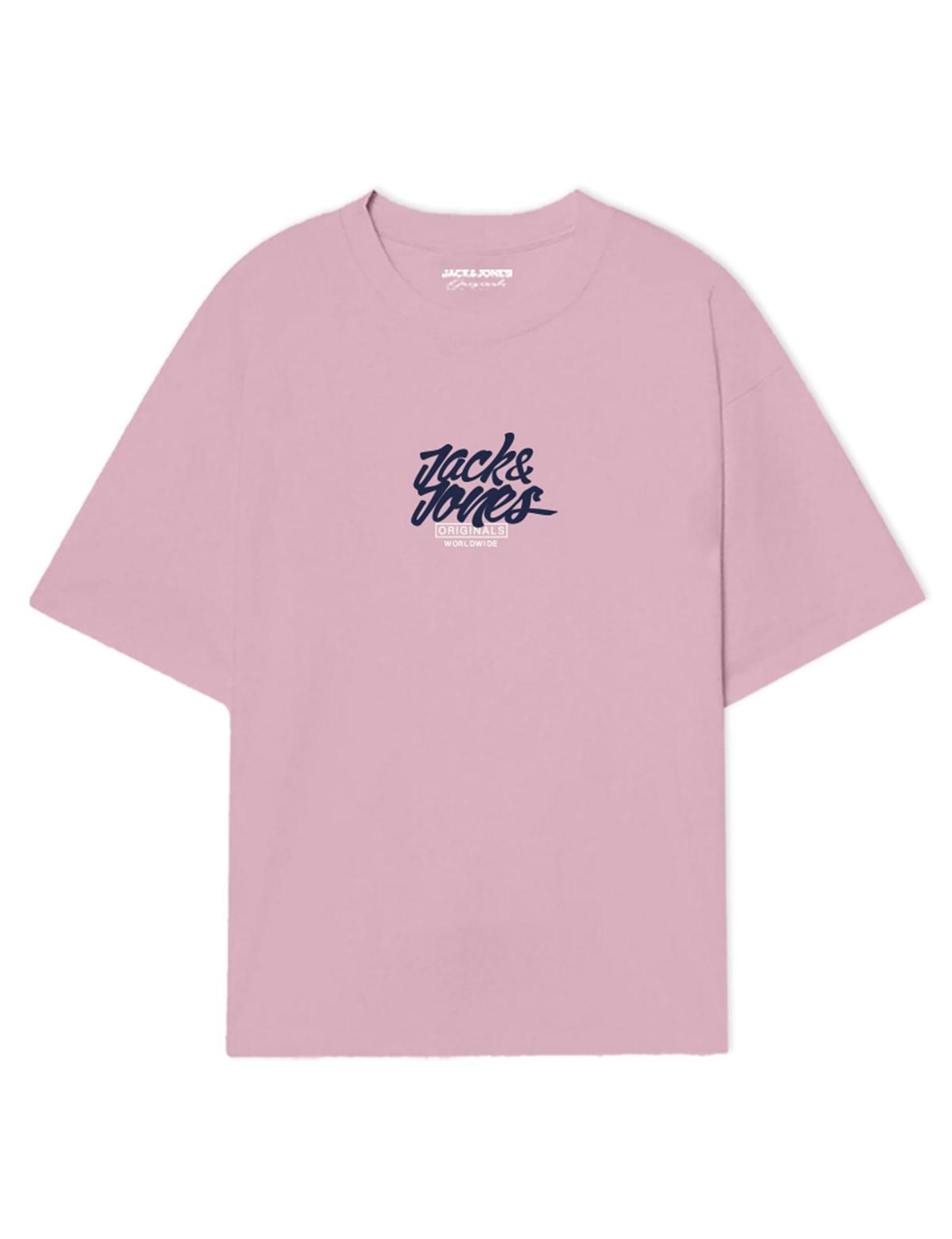 JACK & JONES Men's Joreaton Tee SS Crew Neck FST T-Shirt, Fairy Tale, XL