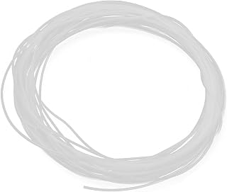 Othmro 1Pcs 16.4ft Length PTFE Teflon Bowden Tube, 0.01inch ID x 0.02inch OD Milky White Connector Tubing, Printer Teflon Tube PTFE Tubing for 3D Printer Transportation of Gelatin, Pectin