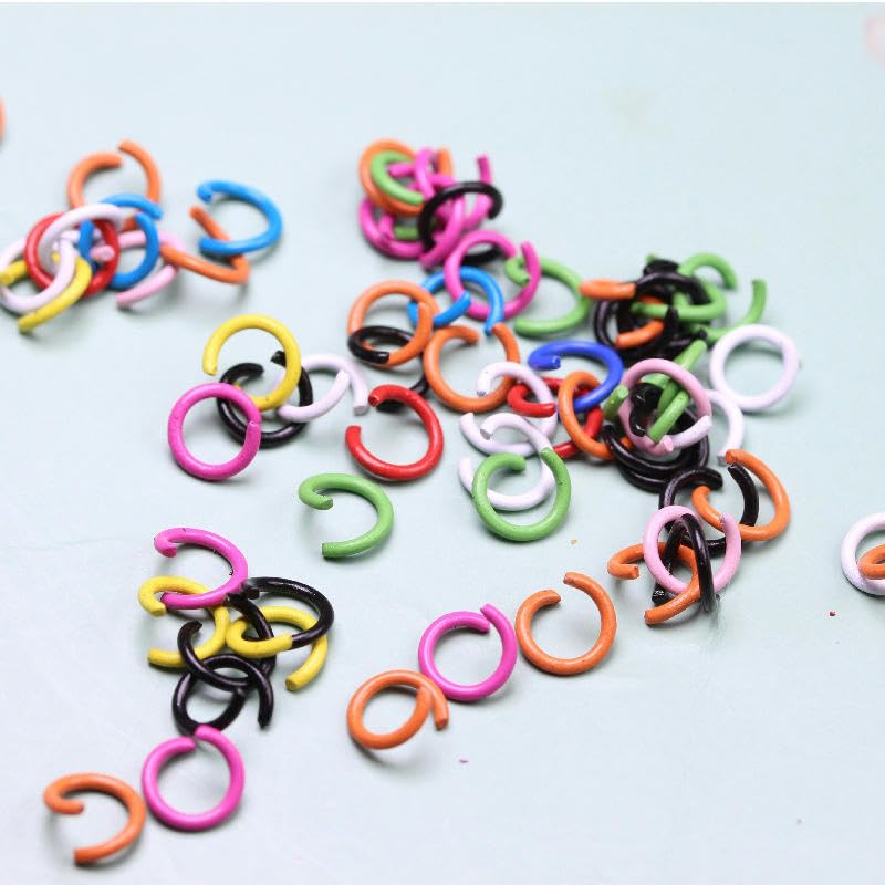 6/8/10 mm, 4000–10000 Stück, runde O-Ringe aus Metall, Legierung, offene Biegeringe, Metallverbindungsringe, Schmuck-Spaltringe, Verbindungsstücke für die Schmuckherstellung