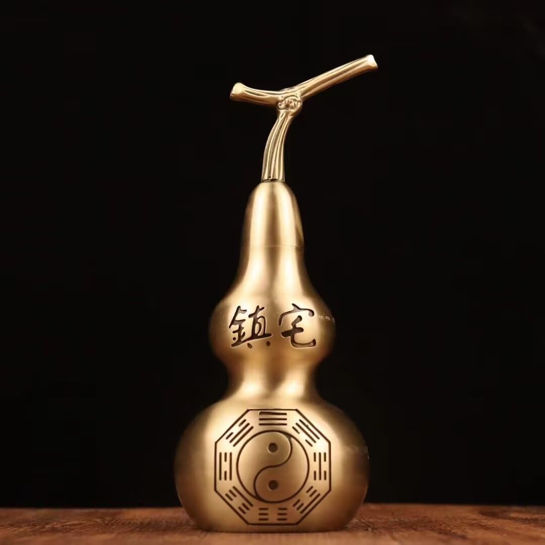 Glücksbringer – Feng-Shui-Glücksbringer aus Messing, taoistische Dekoration für Wohnzimmer, Garten und Zuhause, chinesischer Charme des Wohlstands, Geschenk, 4 x 4 x 10,