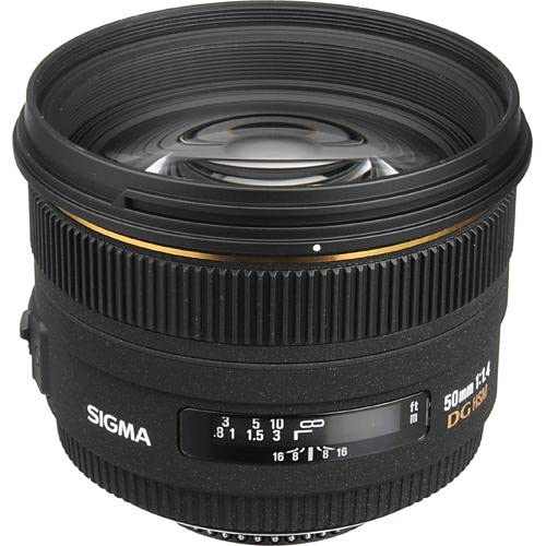 Sigma 50mm f/1.4 EX DG HSM Lens for Nikon Digital SLR Cameras